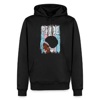 Transgender Trans LGBT Pride - Männer Premium Bio Hoodie - Schwarz - Vorne - Nico (187cm)