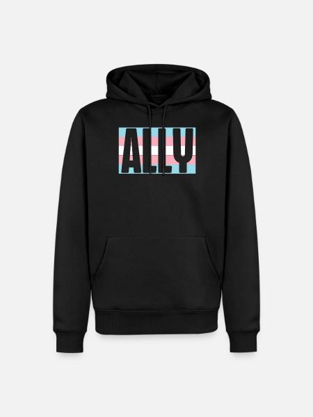 Transgender Trans LGBT Pride - Men’s Premium Organic Hoodie - black