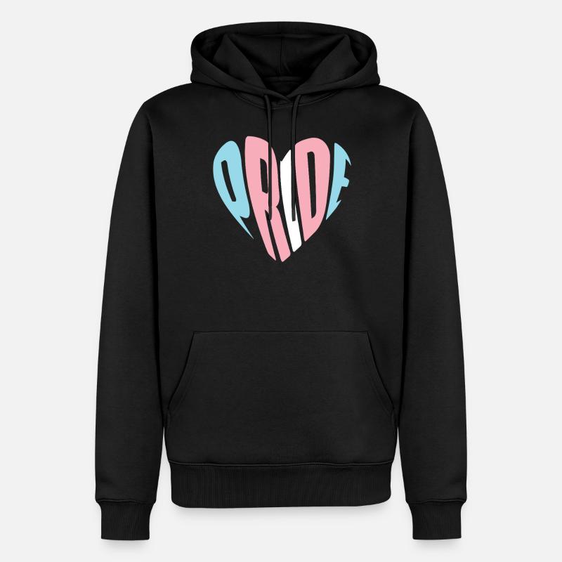Fierté LGBT transgenre - Sweat à capuche Premium bio Homme - noir