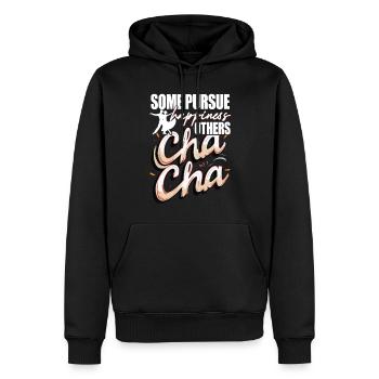 ChaCha Danse Un peu de sac à main Bonheur Autre Cha Cha - Sweat à capuche Premium bio Homme - noir - Devant - Nico (187cm)