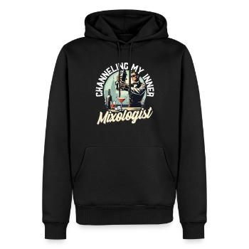 Barkeeper Barmann Bartending Mixologist - Männer Premium Bio Hoodie - Schwarz - Vorne - Nico (187cm)