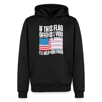 Transgender Trans LGBT Pride - Männer Premium Bio Hoodie - Schwarz - Vorne - Nico (187cm)