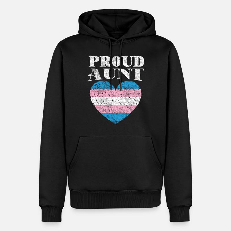 Fierté LGBT transgenre - Sweat à capuche Premium bio Homme - noir