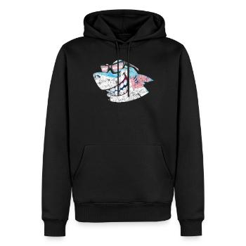 Transgender Trans LGBT Pride - Männer Premium Bio Hoodie - Schwarz - Vorne - Nico (187cm)