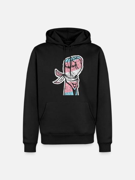 Transgender Trans LGBT Pride - Men’s Premium Organic Hoodie - black