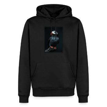 Papageientaucher - Männer Premium Bio Hoodie - Schwarz - Vorne - Nico (187cm)