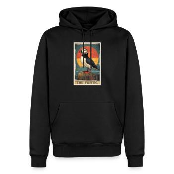 Papageientaucher - Männer Premium Bio Hoodie - Schwarz - Vorne - Nico (187cm)