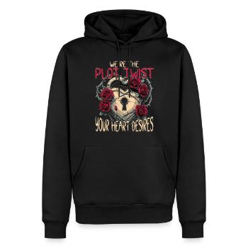 Dark Romance The Plot Twist Your Heart Desires - Männer Premium Bio Hoodie - Schwarz - Vorne - Nico (187cm)