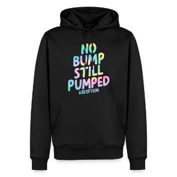 Keine Beule Immer noch Welpe Lustige Adoption Tie Dye - Männer Premium Bio Hoodie - Schwarz - Vorne - Nico (187cm)