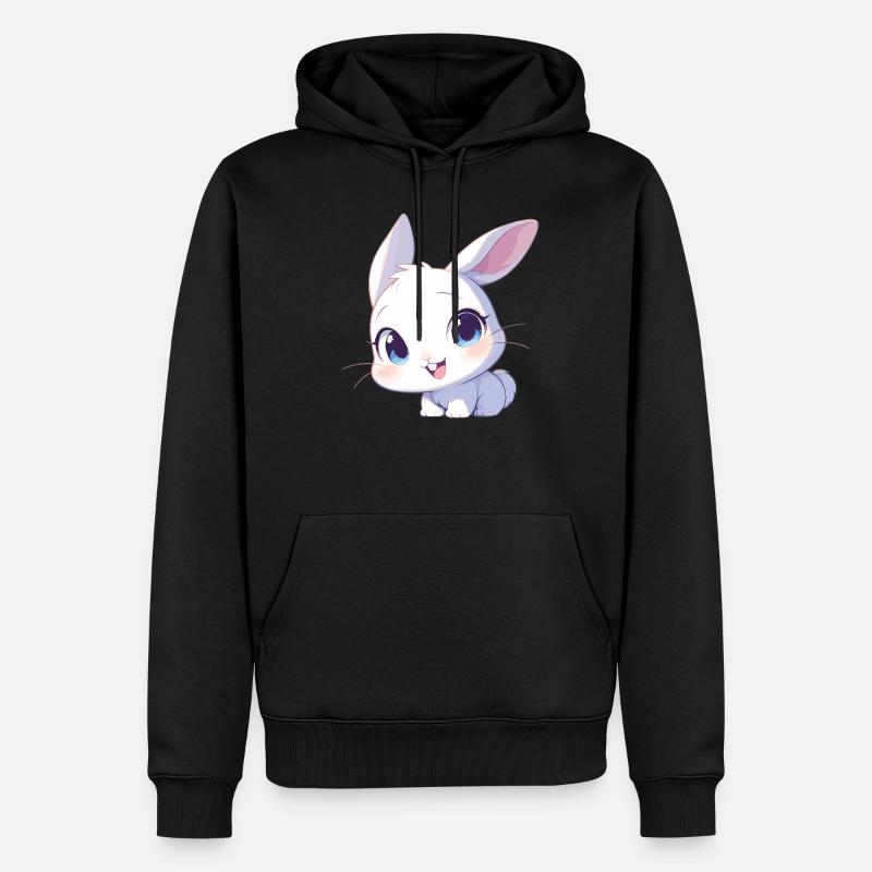 Lapin Lapin - Sweat à capuche Premium bio Homme - noir