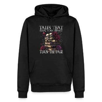 Dark Romance Tales That Steal your Heart - Männer Premium Bio Hoodie - Schwarz - Vorne - Nico (187cm)
