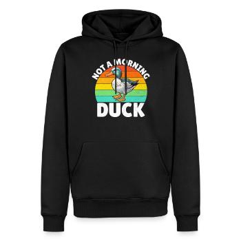 Cadeaux de canard pour les amateurs de canard - Sweat à capuche Premium bio Homme - noir - Devant - Nico (187cm)