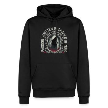 Dark Romance Passion Written In Shades Of Noir - Männer Premium Bio Hoodie - Schwarz - Vorne - Nico (187cm)