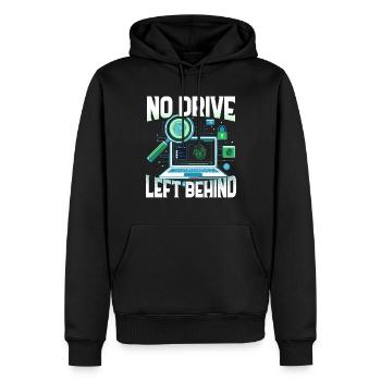 Digital Forensics No Drive Left Behind - Men’s Premium Organic Hoodie - black - Front - Nico (187cm)
