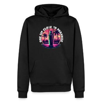 Barkeeper Barmann Bartending - Männer Premium Bio Hoodie - Schwarz - Vorne - Nico (187cm)