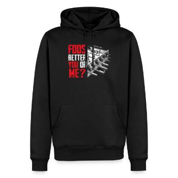 Tischfußballer Und Tischfußballer - Männer Premium Bio Hoodie - Schwarz - Vorne - Nico (187cm)