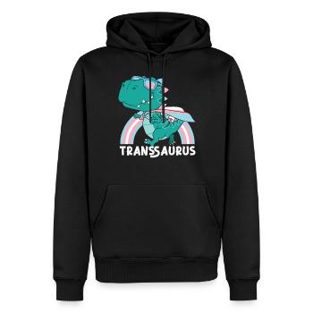 Transgender Trans LGBT Pride - Männer Premium Bio Hoodie - Schwarz - Vorne - Nico (187cm)