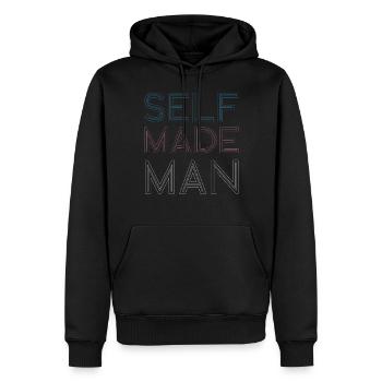 Transgender Trans LGBT Pride - Männer Premium Bio Hoodie - Schwarz - Vorne - Nico (187cm)