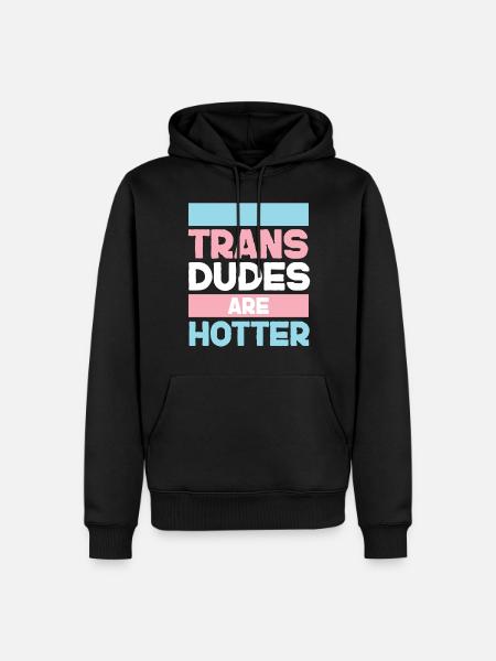 Transgender Trans LGBT Pride - Men’s Premium Organic Hoodie - black