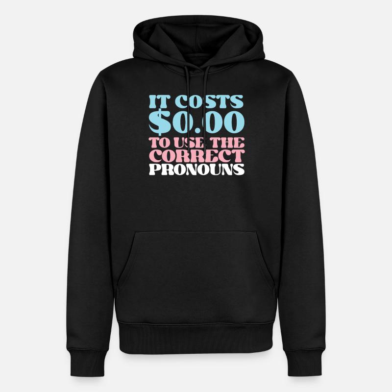 Fierté LGBT transgenre - Sweat à capuche Premium bio Homme - noir