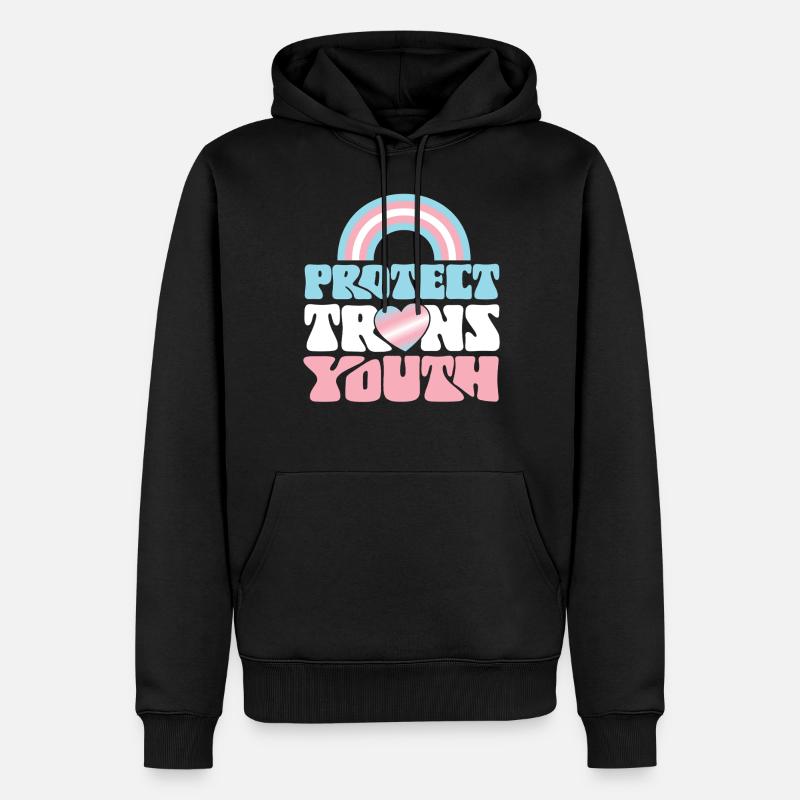 Transgender Trans LGBT Pride - Männer Premium Bio Hoodie - Schwarz