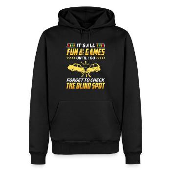 Driving School Driving Instructor - Men’s Premium Organic Hoodie - black - Front - Nico (187cm)