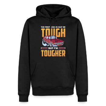 Driving School Driving Instructor - Men’s Premium Organic Hoodie - black - Front - Nico (187cm)