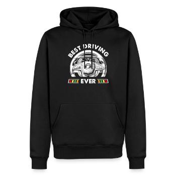 Driving School Driving Instructor - Men’s Premium Organic Hoodie - black - Front - Nico (187cm)