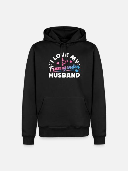 Transgender Trans LGBT Pride - Men’s Premium Organic Hoodie - black