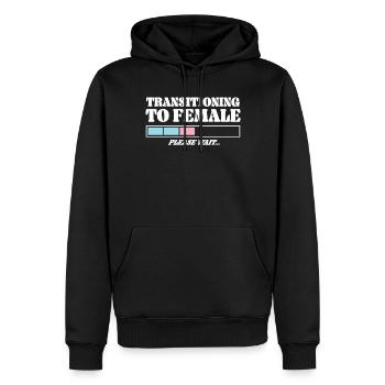 Transgender Trans LGBT Pride - Männer Premium Bio Hoodie - Schwarz - Vorne - Nico (187cm)