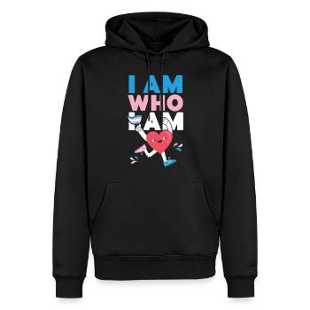 Transgender Trans LGBT Pride - Männer Premium Bio Hoodie - Schwarz - Vorne - Nico (187cm)