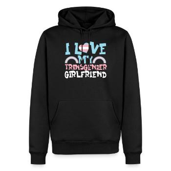 Transgender Trans LGBT Pride - Männer Premium Bio Hoodie - Schwarz - Vorne - Nico (187cm)