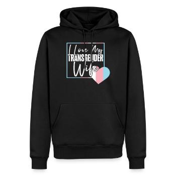 Transgender Trans LGBT Pride - Männer Premium Bio Hoodie - Schwarz - Vorne - Nico (187cm)