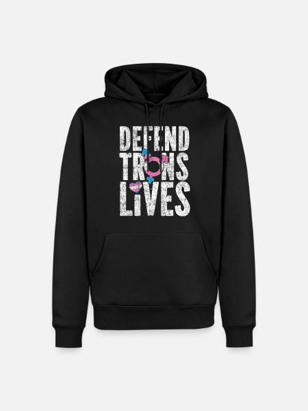 Transgender Trans LGBT Pride - Männer Premium Bio Hoodie - Schwarz