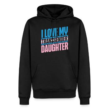 Transgender Trans LGBT Pride - Männer Premium Bio Hoodie - Schwarz - Vorne - Nico (187cm)