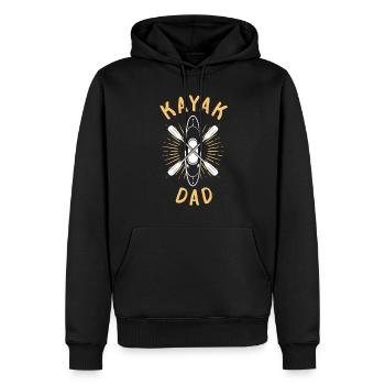 Canoeing Kayaking Dad Kayaker Kayak Dad - Männer Premium Bio Hoodie - Schwarz - Vorne - Nico (187cm)