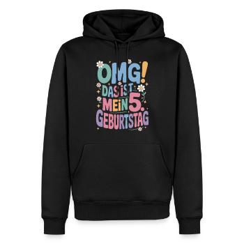 5. Geburtstag Mädchen Das Ist Mein 5. Geburtstag - Männer Premium Bio Hoodie - Schwarz - Vorne - Nico (187cm)