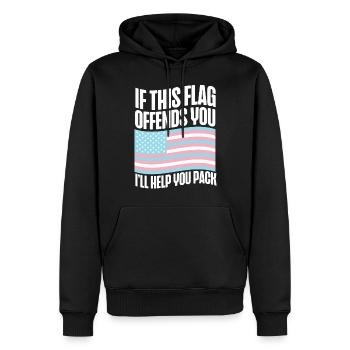 Transgender Trans LGBT Pride - Männer Premium Bio Hoodie - Schwarz - Vorne - Nico (187cm)