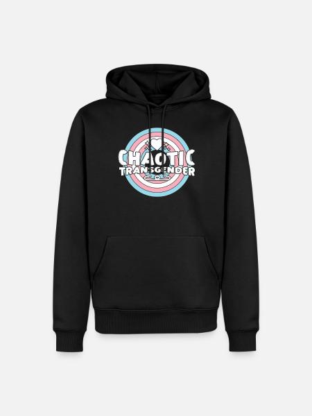 Transgender Trans LGBT Pride - Men’s Premium Organic Hoodie - black