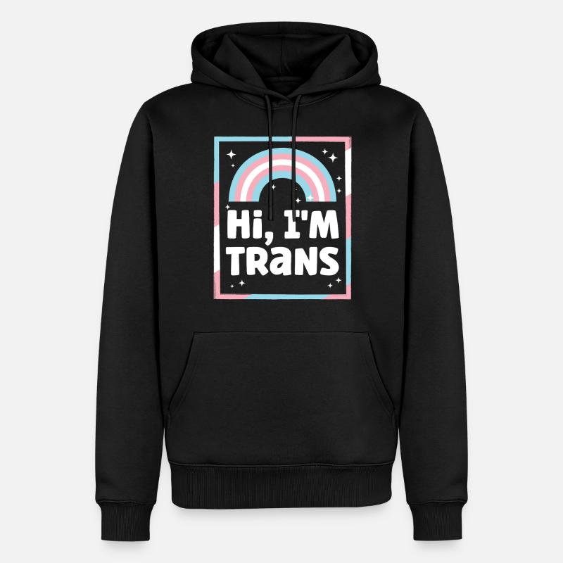 Transgender Trans LGBT Pride - Männer Premium Bio Hoodie - Schwarz