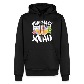 Pharmacy Tech Technician - Men’s Premium Organic Hoodie - black - Front - Nico (187cm)