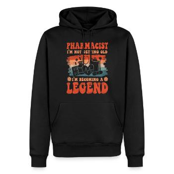 Pharmacy Tech Technician - Men’s Premium Organic Hoodie - black - Front - Nico (187cm)