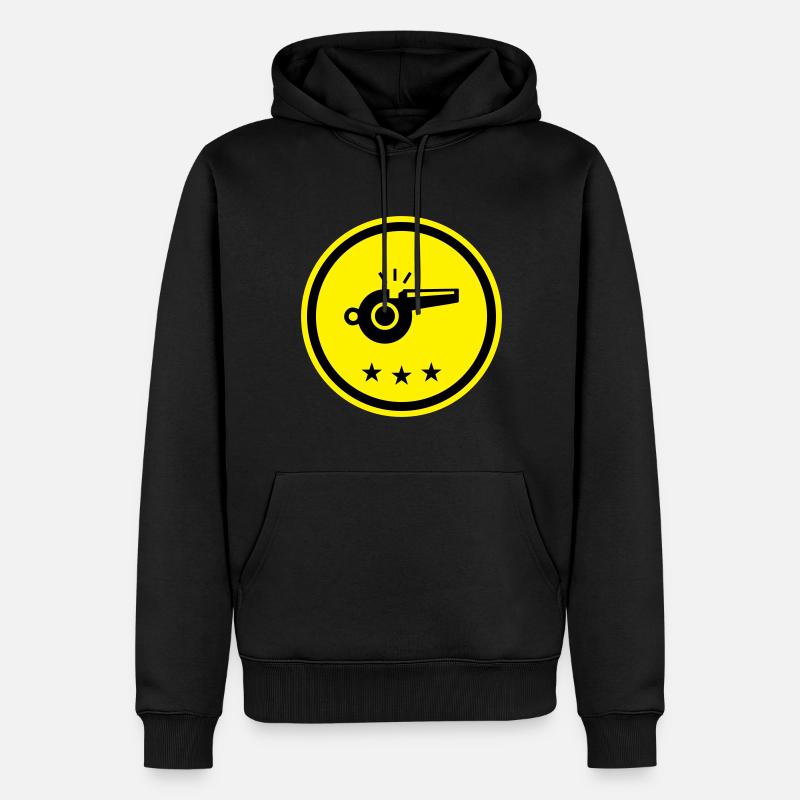 Sifflet Sifflet - Sweat à capuche Premium bio Homme - noir