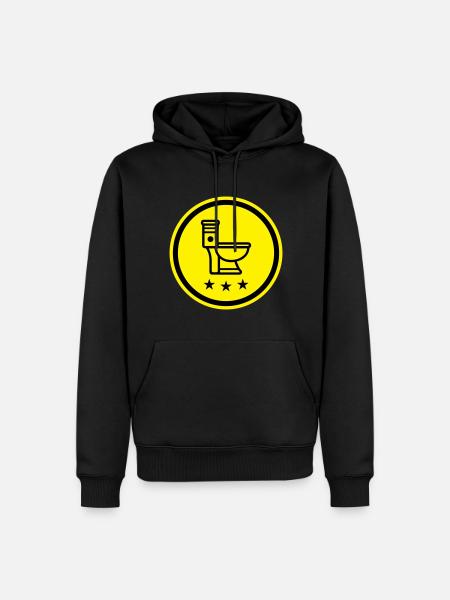 Wc toilet - Men’s Premium Organic Hoodie - black