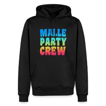 Malle Party Crew - Männer Premium Bio Hoodie - Schwarz - Vorne - Nico (187cm)