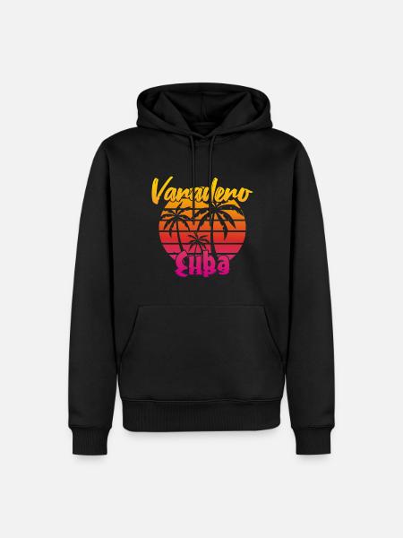 Varadero Cuba Sunset - Men’s Premium Organic Hoodie - black
