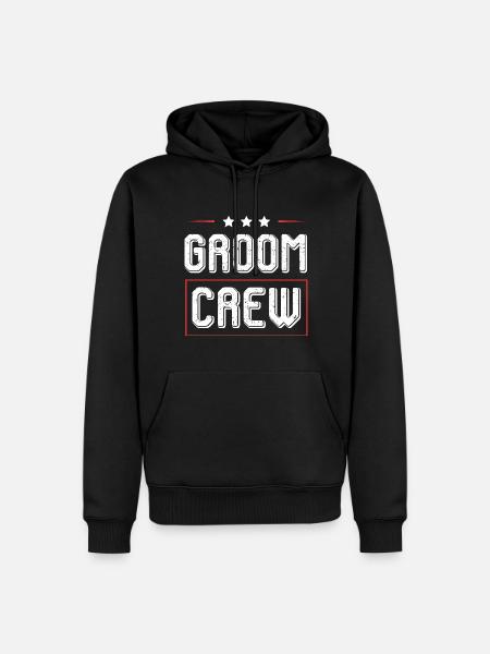 Groom Crew - Men’s Premium Organic Hoodie - black
