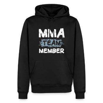 Mma Team - Männer Premium Bio Hoodie - Schwarz - Vorne - Nico (187cm)