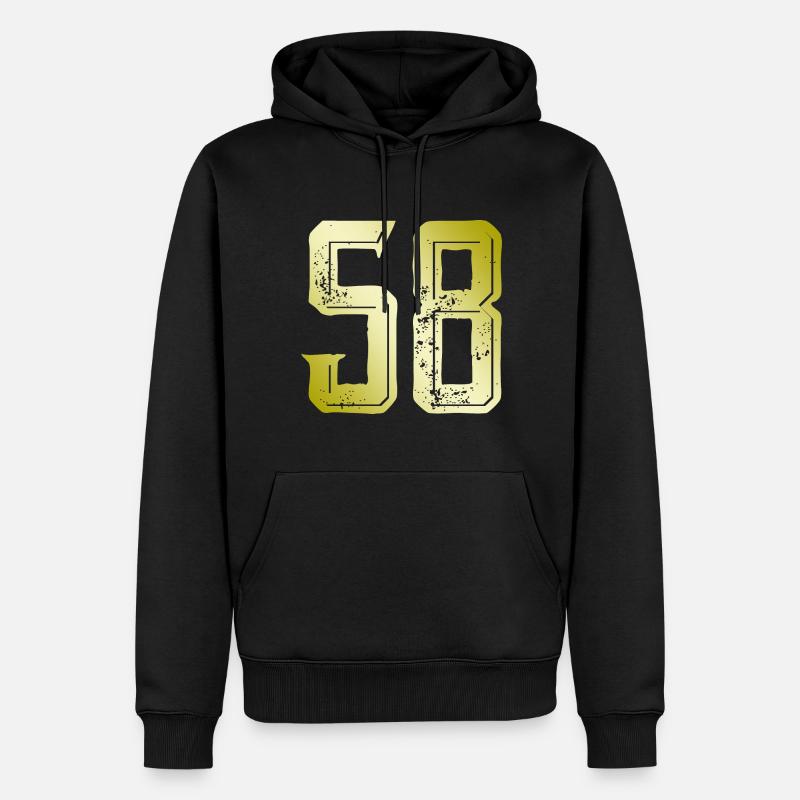 Symbole numérique 58 - Sweat à capuche Premium bio Homme - noir