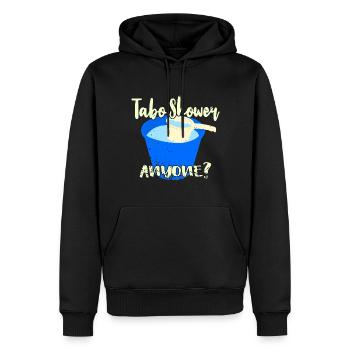 Tabo Shower Quelqu’un? - Sweat à capuche Premium bio Homme - noir - Devant - Nico (187cm)